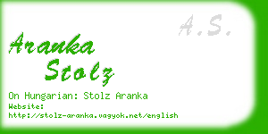 aranka stolz business card